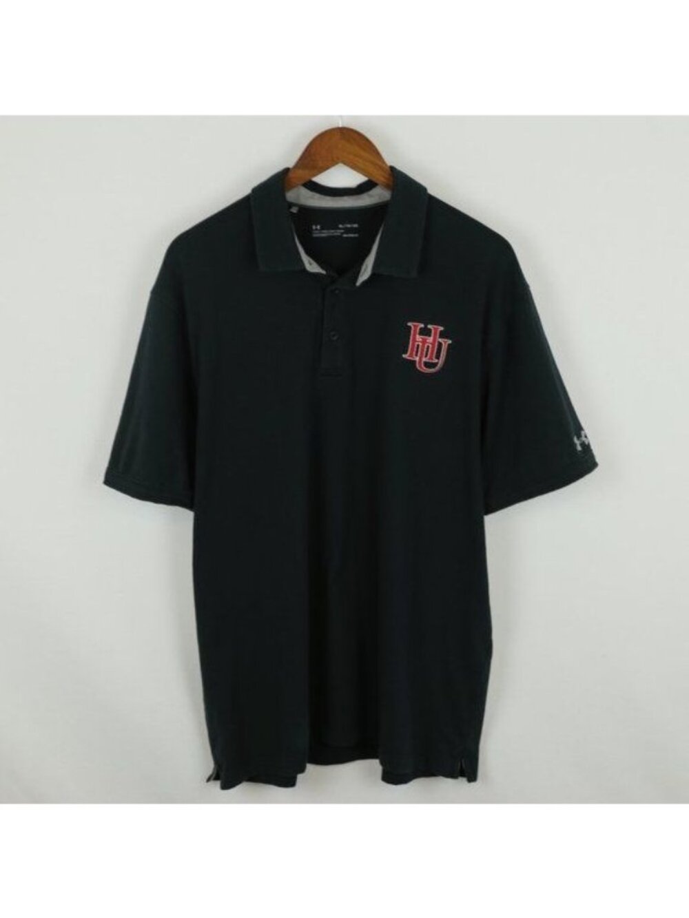 Under Armour Men's XL Black Hamline University Breathable Casual Polo Shirt